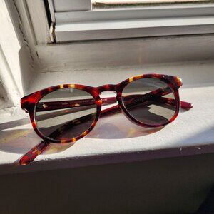 Kent Wang Tortoiseshell Keyhole Sunglasses 47 mm Polarized